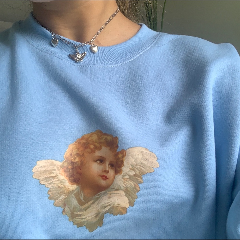 n e w ✨ rare angel baby blue crewneck 👼🏻 - Picture 8 of 10